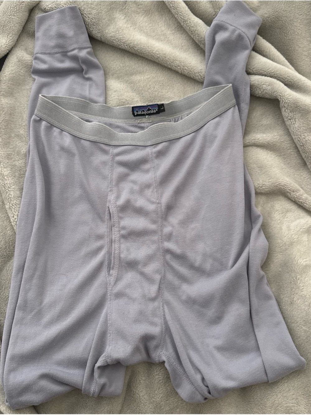 Patagonia Light Gray Thermal Long Johns Base Layer